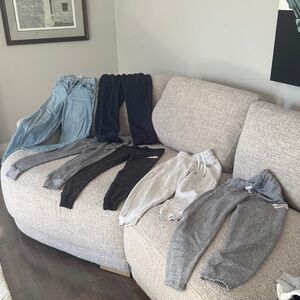 Roots Gray Textured Sweatpants